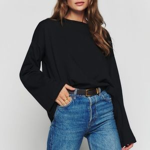 Reformation oversized long sleeve tee